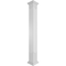 Ekena Millwork Craftsman Classic Square Non-Tapered Chevron Modern Fretwork Column w/ Crown Capital & Crown Base CC1009ENCVDCRCR - alternate 1